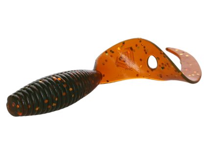 Mikado NÁSTRAHA - TWISTER 64mm/ MOTOROIL GOLD - 6 ks