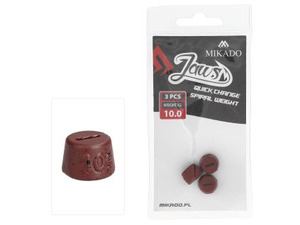 Mikado VÝMĚNNÁ ZÁTĚŽ - NA NÁSTRAHY - JAWS QUICK CHANGE SPIRAL - 10g - 3 ks