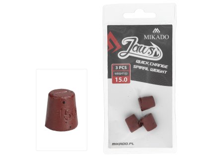Mikado VÝMĚNNÁ ZÁTĚŽ - NA NÁSTRAHY - JAWS QUICK CHANGE SPIRAL - 15g - 3 ks