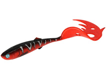 Mikado NÁSTRAHA - SICARIO PIKE TAIL 10.5cm/RED TIGER - 4 ks