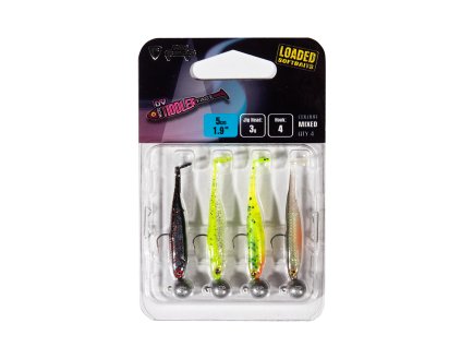 Fox Rage Ultra UV Micro Tiddler Fast Mixed Colour Loaded Lure Pack