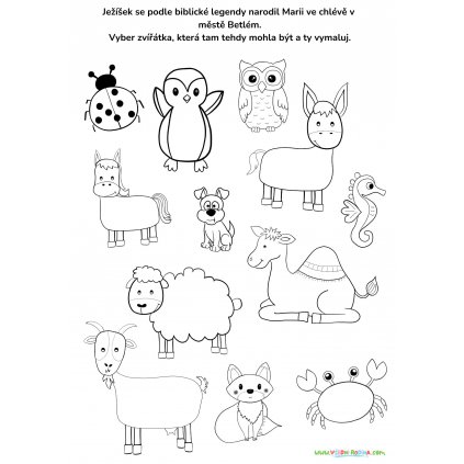 Vánoční pracovní list vánoce a Ježíšek vs. Santa