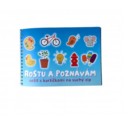 Sešit Rostu a poznávám (s kartičkami na suchý zip)