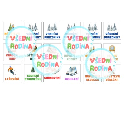 DOPLŇKOVÉ KARTIČKY KE KALENDÁŘ ŠKOLKÁČEK Vánoce