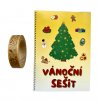 Výhodná sada Vánoce (Vánoční lepicí páska a Vánoční sešit s kartičkami na suchý zip)