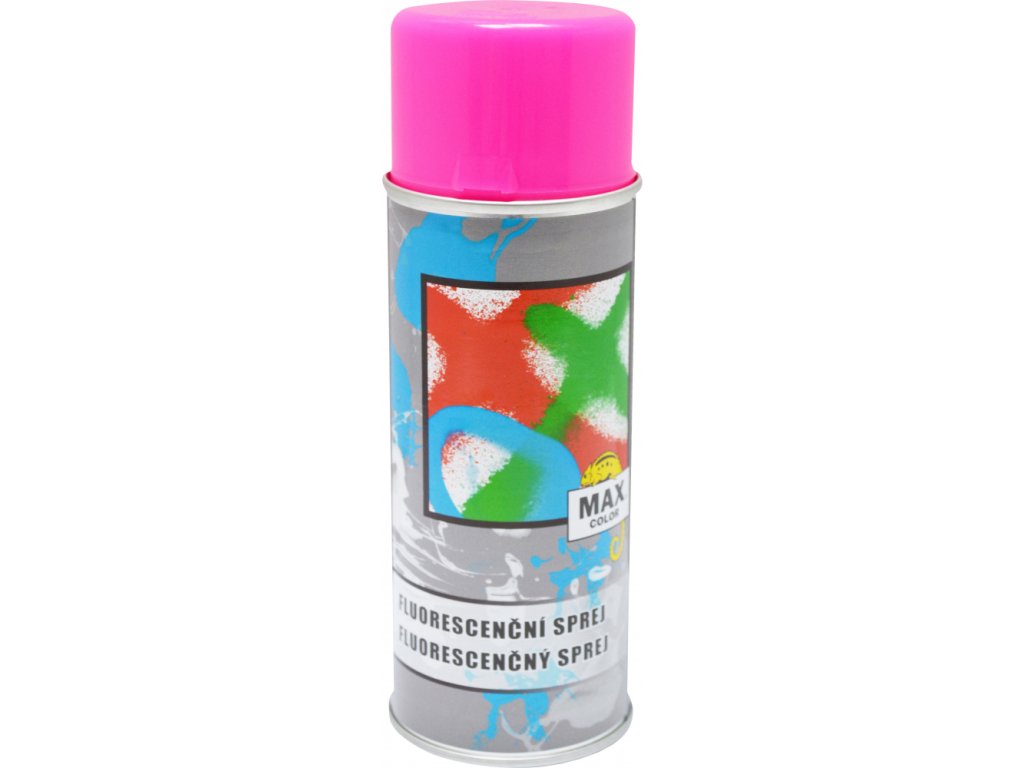 Max Color fluoresc. barva ve spreji 400ml růžová