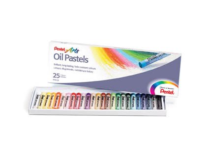 olejové pastely Pentel 25 barev