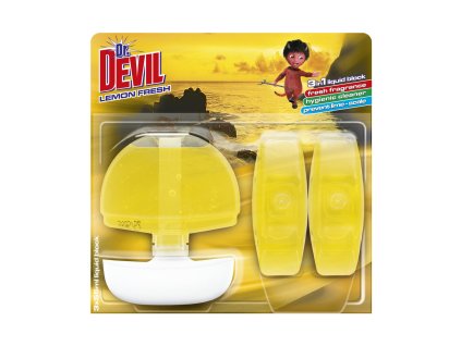 WC závěs Dr.Devil WC 3v1 3x55ml lemon