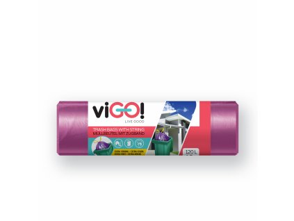 sáček do koše 120litrů 10ks zatahovací