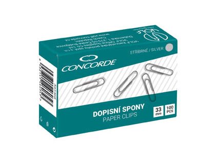 dopisní spony 33mm 100ks