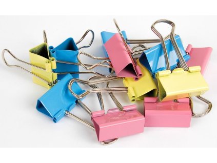 klips Binder 32mm barevný mix Fandy