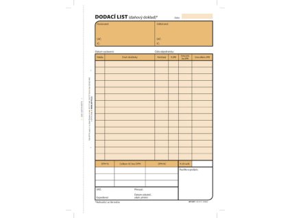 dodací list A5 NCR OPT/77
