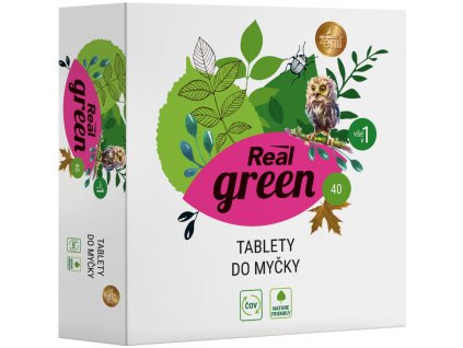 Real Green Clean tablety do myčky 40ks