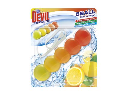 Dr.Devil WC BiCOLOR 5Ball 1x35g Lemon Fresh