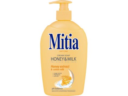 Mitia tek.mýdlo 500ml Honey a Milk pumpa