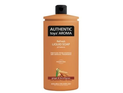 AUTHENTIC tekuté mýdlo 600ml Ginger a lemongrass náplň