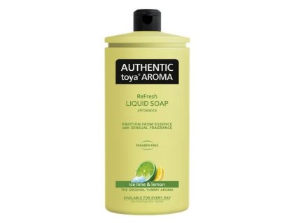 AUTHENTIC tekuté mýdlo 600ml Ice lime a lemon náplň