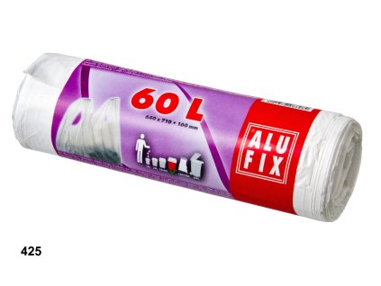 Pytle na odpad zavaz.60l/12ks bílé Alufix