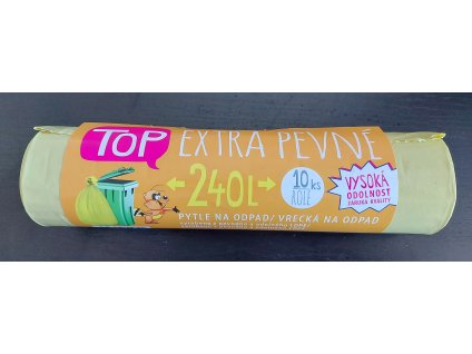 pytle LDPE na odpad TOP 240l/10ks žluté extra pevné