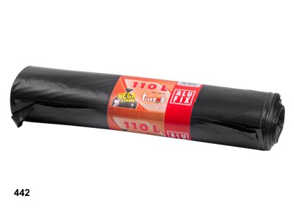 Pytle na odpad 110l/10ks černé Mega