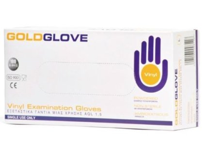 Goldglove rukavice Vinyl XL 100ks pudr modré jednoráz.