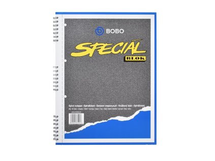 blok spirála boční A4 čistý BOBO speciál