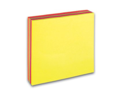 blok samolepící neon barevný mix 076x076mm - 5x40listů