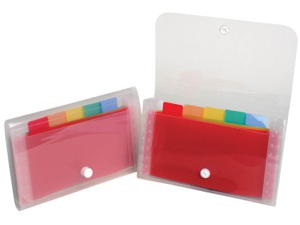 Spisovka s přihrádkami Crystal - 18 x 11 cm / 6 přihrádek