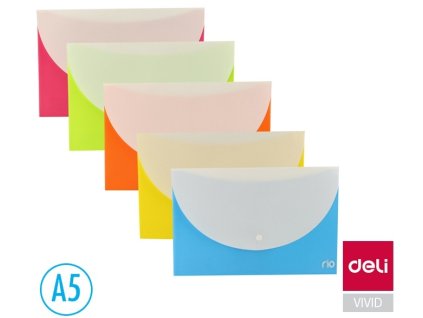 desky spisové s drukem A5 polypropylen barevné mix / DELI