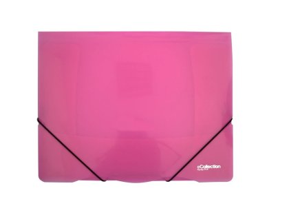 Desky s gumou eColection A4 / 3 klopy / růžová