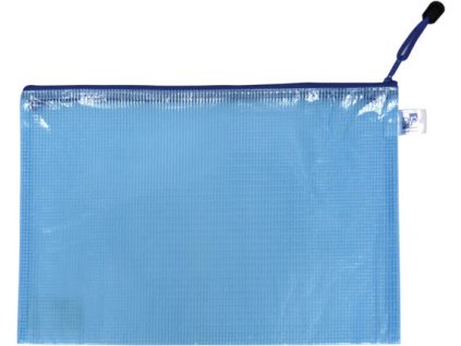desky spisové na zip síťované A4 modré