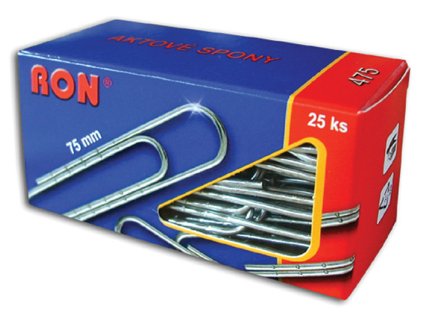 dopisní spony 75mm 25ks RON