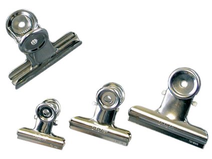 klips Binder 63mm stříbrný