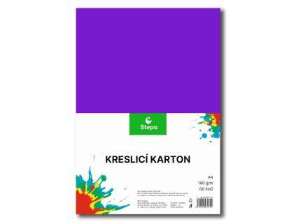 Barevný karton - A4 / 180 g / 60 listů / barevný mix