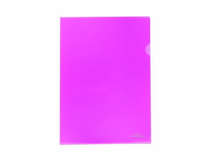 obal A4 "L" barevný růžovo-červený 10ks
