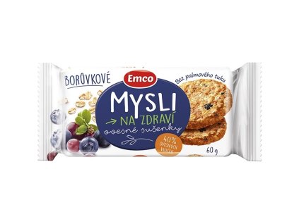 EMCO musli sušenky - borůvkové / 60 g