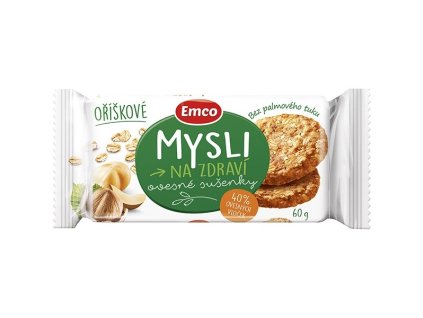 EMCO musli sušenky - oříškové / 60 g