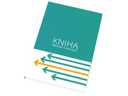 kniha příchodů a odchodů A4 pevné desky 100 listů