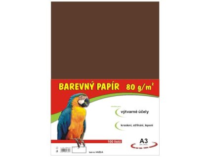kreslicí papír pro VV A3/80g 100listů hnědý