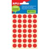 Samolepicí kolečka APLI barevná - prům. 13 mm / 175 etiket / červená