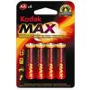 baterie Kodak tužková AA 1,5 V/4 ks