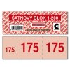 Baloušek šatnové bloky - 135 x 47 mm / 1-200 / 8 odstínů barev / ET295