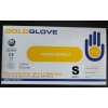 Goldglove rukavice jednorázové S - vinyl / 100ks - bílé - pudrované