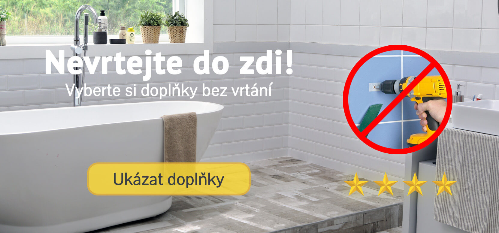 Doplňky na zeď bez vrtání