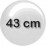 43 cm