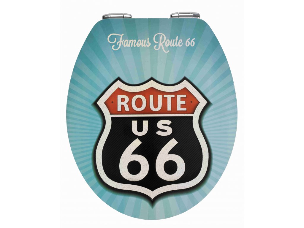 VINTAGE ROUTE 66 - WC sedátko, modré, z21599100, 4008838835043, 64