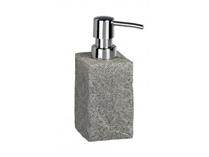 GRANITE - Dávkovač mýdla 6,5x16x8,8 cm, šedý
