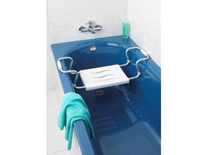 SECURA - Sedátko do vany 26x18x55-65 cm, bílé