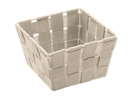 ADRIA - Úložný box čtvercový 14x9x14 cm, béžový