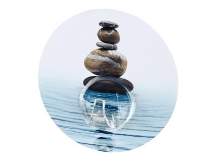 BEZ VRTÁNÍ StaticLoc UNO MEDITATION - nástěnný háček 8,5x2 cm, modrý